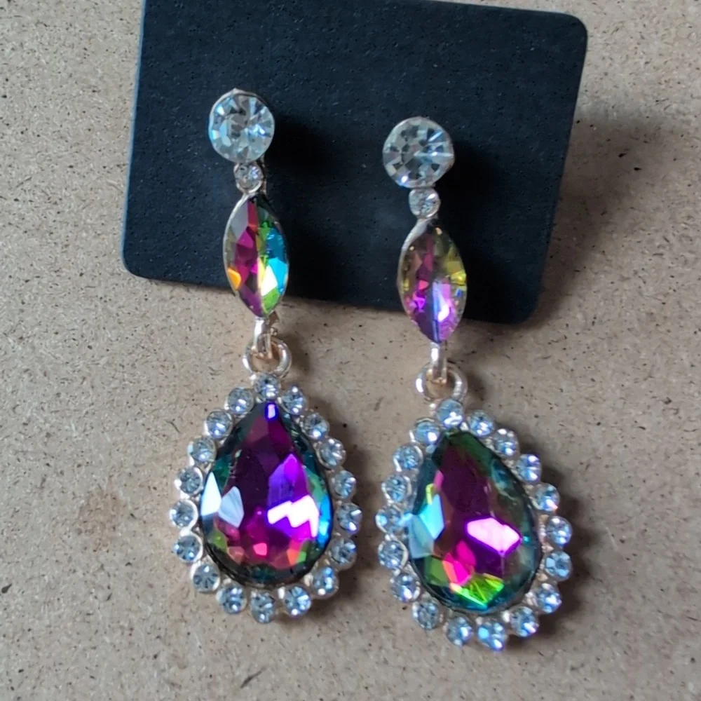 Gold Glamorous Statement Earrings